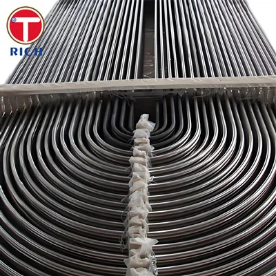 Tubería de acero en forma de u